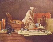 Die Attribute der Kunste und die Belohnungen, die ihnen gewahrt werden Jean Simeon Chardin